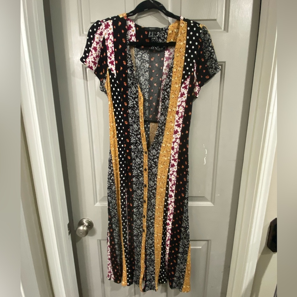 Patchwork Midi Dress